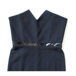 Catherine Malandrino NWoT Ponti in Black V-neck Stretch Ponte Strapless Dress S Photo 2