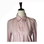 Babaton Women Shirt XXS Pink Cotton Button Down Long Sleeve Collared Preppy Photo 3