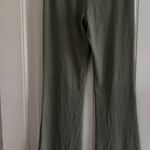 Aritzia Wilfred Candace Pants S Regular Sage Green Kick Flare Rib Knit Photo 12
