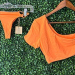 Free People  X Toast Orange Bikini Set Sz XS/S NWT Photo 0