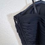 Hailey Logan  Black Strapless Y2K Flutter Mini Dress Womens 6 Prom Whimsigoth Photo 7