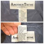 Another Thyme Blue Velvet Maxi Dress Glitter Leaf Pattern Vintage 18 Large 8 Photo 11