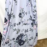Jessica Simpson  Maternity Maxi Dress Plus Size 2X Blue Floral Belted Boho 1288 Photo 4