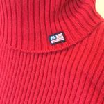 Ralph Lauren polo jeans red ribbed turtle neck sweater size large cotton y2k Photo 3
