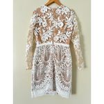 Anthropologie  BHLDN Monique Lhuillier Lace Cocktail Wedding Dress 10 Tiana White Photo 6