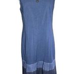 Akris Punto A Line Sleeveless Wool High Neck Ombre Colorblock Dress Blue Navy 8 Photo 0