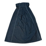 Mon Renn Winslow Midi Dress Linen Strapless Black Minimalistic Women Size‎ M/10 Size M Photo 0