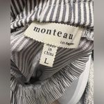 Monteau Women’s high waist baggy stripe  pants Photo 2