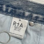 NWT RtA Dexter Belted Baggy Jeans in Sun Blue Size MEDIUM Metallic Coated Denim Photo 6