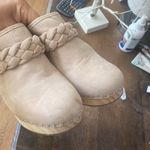 Dolce Vita Hila beige tan suede platform mule clogs size 9.5 NWT braided detail Photo 3