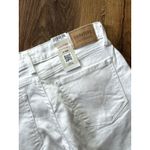 Levi's NWT Signature Womens Cropped Jeans Size 28 6 White Mid-Rise Capri Cuffed Photo 3