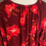 Sonoma Plus Size  Goods For Life Tiered Red Floral Maxi Dress Size XL Photo 8