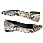 Calvin Klein Slip On Emerin Black White Snake Print Flats Size 9 Photo 6