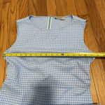 Rachel Comey  Siega Blue Checked Sheath Dress Size Large Photo 7