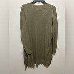 Debut  Olive Green Women's Long Cardigan Sweater Duster Size Medium Photo 3