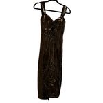 ASHLEY PARK x RTR L’Amour Vegan Leather Dress Size 8 MSRP $395 Black Photo 12
