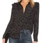 frame denim Frame Diamond Sky Silk Star Print Blouse Photo 0