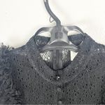 SANDRA MANSOUR x H&M Black Polka Dot Lace Trim Tulle Skirt Sheer Dress Small Photo 6