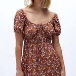PacSun  Brown Floral Mini Dress Photo 0