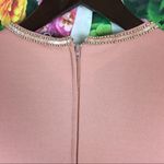 VINTAGE Pink Rhinestone Beaded Maxi Dress Size 14 Photo 6