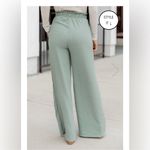 Pink Lily Epiphany Moment Sage Green Paper Bag Wide Leg Trouser Pants Size Small Photo 2