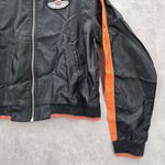Harley Davidson  Bomber Jacket Women's 100 Years 1903-2003 Milwaukee WI Medium M Photo 4