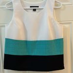 Perceptions Petite Blazer & Top Women's 8P Teal/Black/White Workwear Officewear Green Photo 6