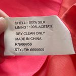 Shoshanna NWT  Carine 100% Silk Bright Pink Spaghetti Strap Mini Dress Size 10 Photo 9