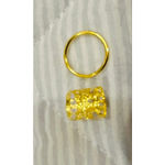 Women's and Girls Gold Hair Beads & Rings Photo 3