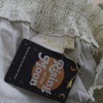 Elegant Cream Maxi Skirt White Size L Photo 5