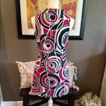 Merona Abstract Retro Mod Sheath Dress Size 2 Photo 5