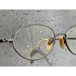Elle  Eyeglasses Frames ONLY Women's  Gold Metal Full Rim Oval 50-18-135 Photo 12