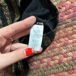 Day & Night  BLACK & GOLD GLITTER STRIPE V CUT BODYSUIT ONE PIECE LEOTARD Photo 2