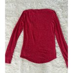 PINK - Victoria's Secret Victoria's‎ Secret PINK Red Long Sleeve Sleepwear Top Gold Lettering Women's Photo 1