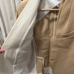 Korean Women’s Tailored Time Post Modern Blazer Tan Size 4 Photo 7