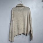 Topshop Cream Chunky Knit Oversized Turtleneck Sweater Sz M NWT Photo 8