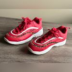 FILA  Red Ray Tracer Cheetah Stripe Sneakers Size 8 Photo 3