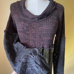 Lee Andersen Patchwork Knit Overlay Dress Boho Fairy Grunge Midi Small Green Photo 2