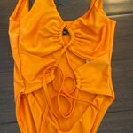 Pretty Little Thing Orange One Piece Swim Suit Photo 1