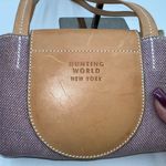 Hunting World Made in Italy‎ Foldable Tote Bag Shoulder Bag Cotton Linen Blend x Tan Photo 2