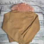 Miu Miu 100% Cashmere Cardigan w/ Detachable Pink Faux Fur Collar – Size 38 (Sm) Photo 4