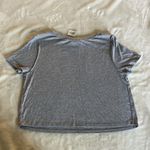 Bozzolo Gray Crop T-Shirt with Crew Neck and Short Sleeves Photo 1