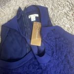 Miami Francesca’s  NWT large navy lace dress Photo 2