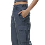 Aritzia TNA Supply Cargo Gray Cotton Pants Size 8 Photo 2