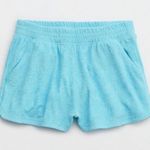 Aerie blue terry smile shorts Photo 0