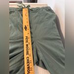 Eileen Fisher  Soft Organic Cotton Twill Drawstring Cropped Pants Relaxed Large Photo 4