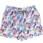 NWOT Boden Silk Light Pink Floral Bird Pattern Shorts Size 8 Photo 0