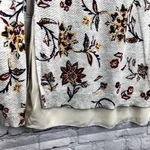 Lucky Brand Pullover Long Sleeve Floral Sweater Gray Layered Round Neck Size L Photo 4