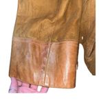 Napa Y Ante Skin Gear Fully Lined 100% Leather Jacket size 16 Brown Photo 2