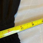 Blush Puff Sleeve Smocked Waist Maxi Dress Square Neck Tie Front Ruffle Hem XL Black Photo 8